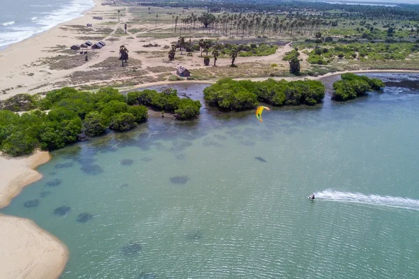 Sri Lanka Lagune Kitesurfen